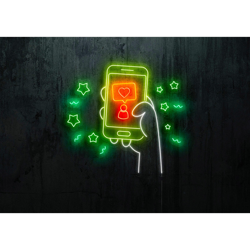 NEON LED SILUETA MOVIL, LIGHTSANDWIRES