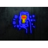 NEON LED SILUETA MOVIL, LIGHTSANDWIRES