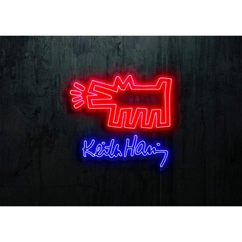 neon led keith harring, lightsandwires