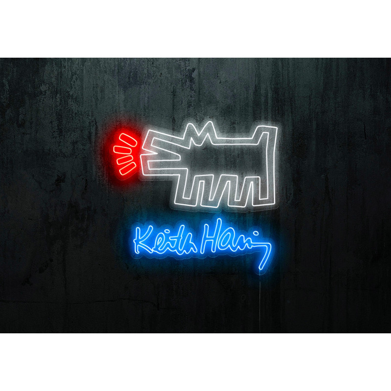 neon led keith harring, lightsandwires