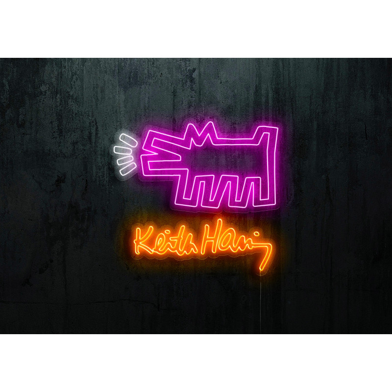 neon led keith harring, lightsandwires