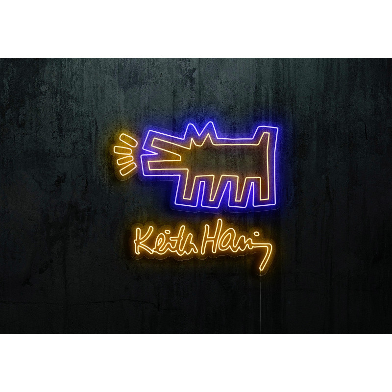 neon led keith harring, lightsandwires