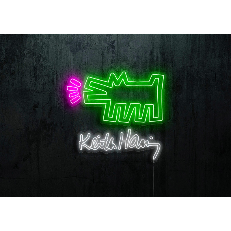 neon led keith harring, lightsandwires