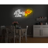 Carteles de Neón Led - Luces de neón "All you need is love & pizza"
