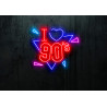 Carteles de Neón Led - Luces de neón "I Love 90"