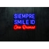 Carteles de Neón Led - Luces de neón "Siempre smile :D cero dramas"