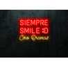 Carteles de Neón Led - Luces de neón "Siempre smile :D cero dramas"