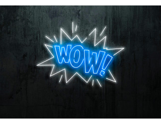 Carteles de Neón Led - Luces de neón "Wow"