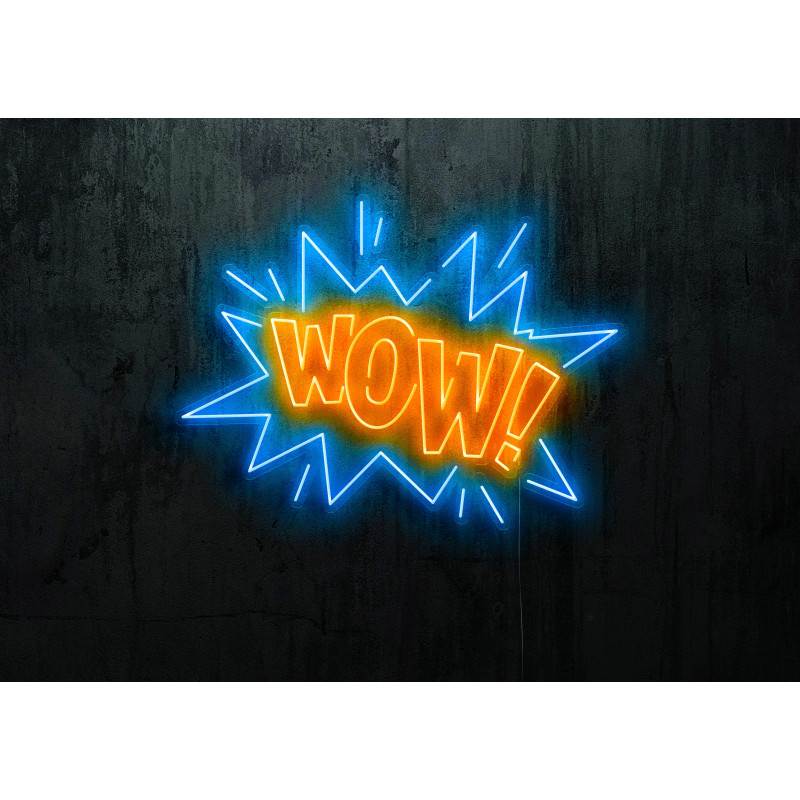 Carteles de Neón Led - Luces de neón "Wow"