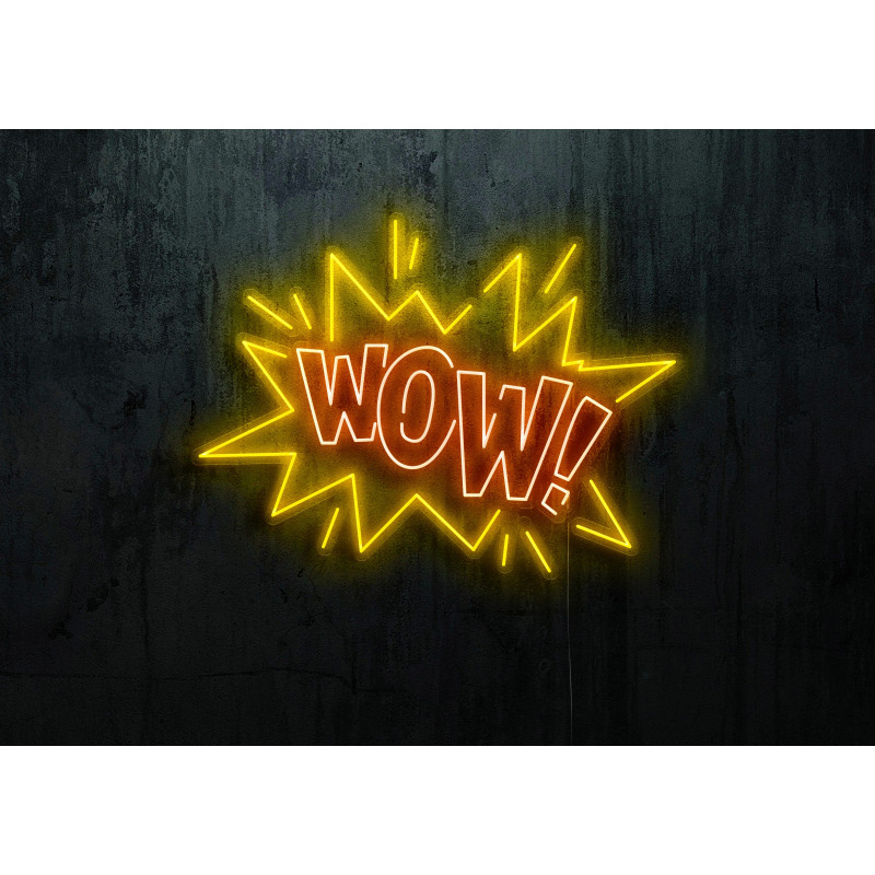 Carteles de Neón Led - Luces de neón "Wow"