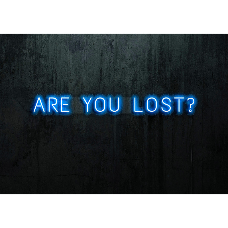 Carteles de Neón Led - Luces de neón "Are you lost?"