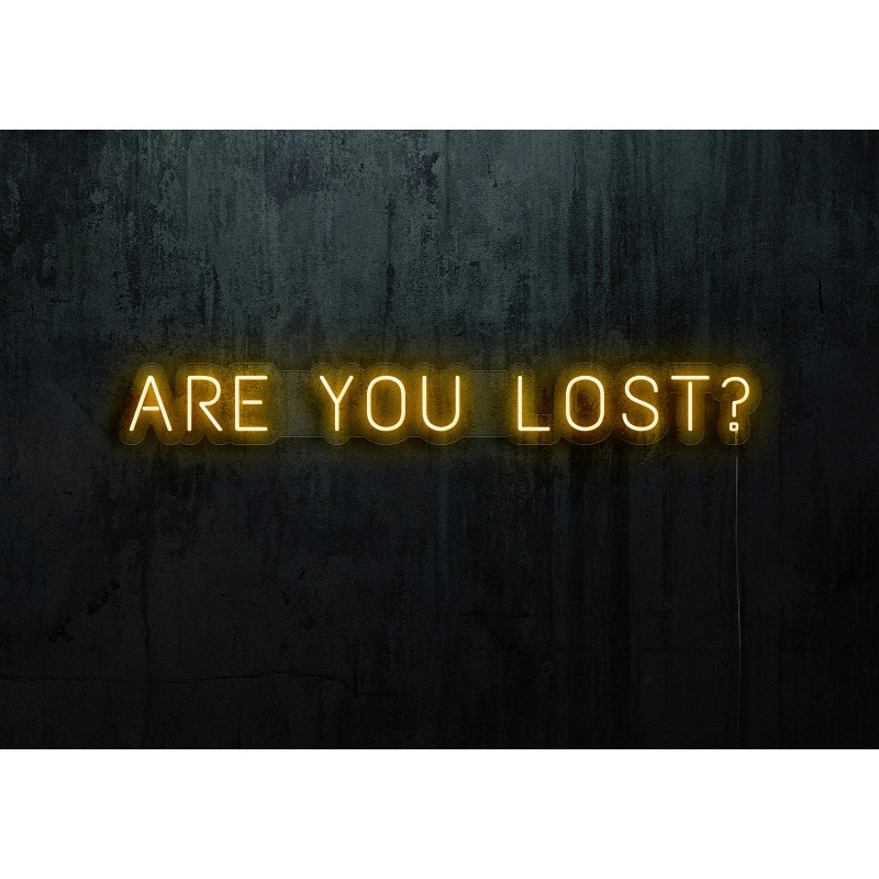Carteles de Neón Led - Luces de neón "Are you lost?"