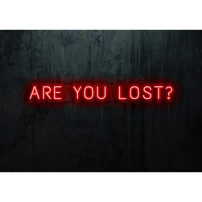 Carteles de Neón Led - Luces de neón "Are you lost?"