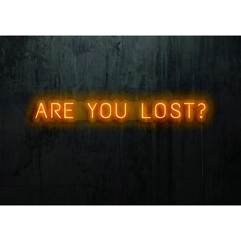 Carteles de Neón Led - Luces de neón "Are you lost?"