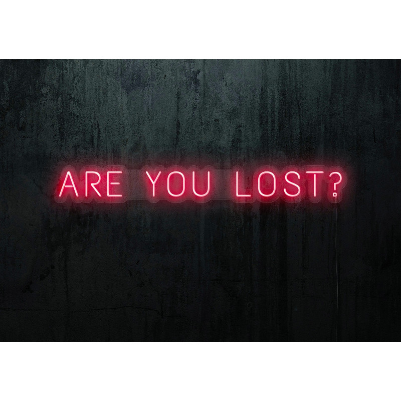 Carteles de Neón Led - Luces de neón "Are you lost?"