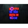 Carteles de Neón Led - Luces de neón "Dormir de día, fiesta de noche"