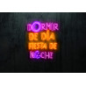 Carteles de Neón Led - Luces de neón "Dormir de día, fiesta de noche"