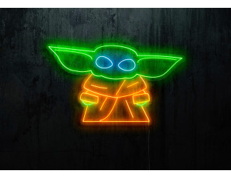 Carteles de Neón Led - Luces de neón "Baby Yoda"
