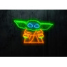 neon led baby yoda stars wars lightsandwires