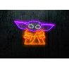 neon led baby yoda stars wars lightsandwires