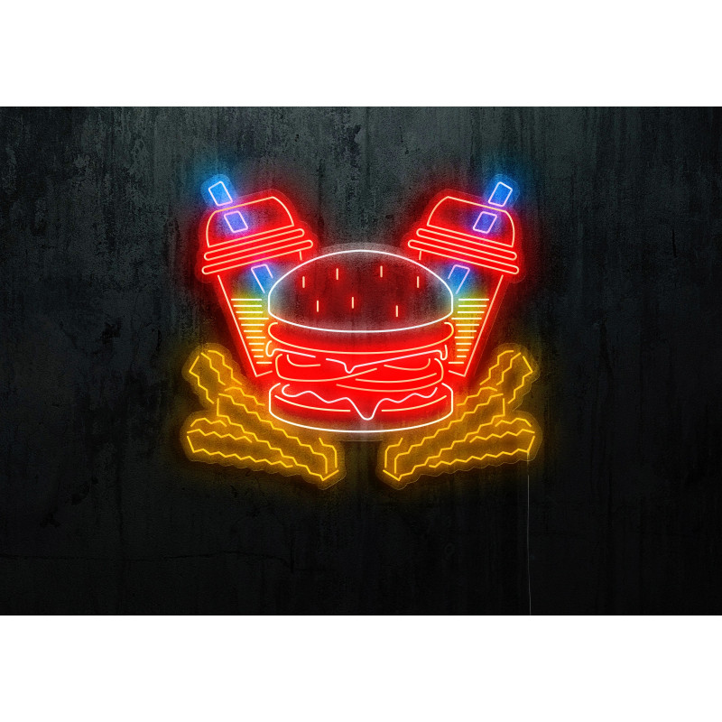 Carteles de Neón Led - Luces de neón "Burger"