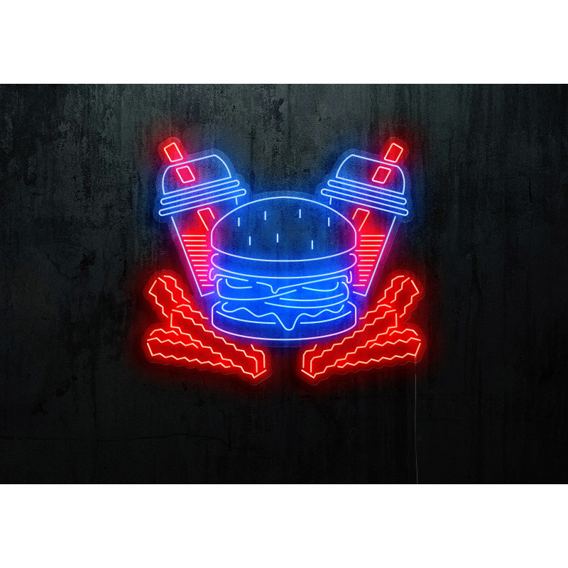 Carteles de Neón Led - Luces de neón "Burger"