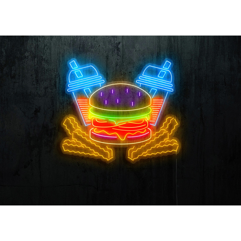 Carteles de Neón Led - Luces de neón "Burger"