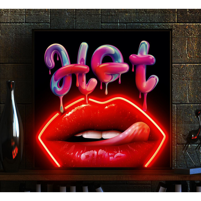 Neon Art , cuadro neon led "Hot" Neon Art , cuadro neon led "Hot"