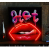 Neon Art , cuadro neon led "Hot"