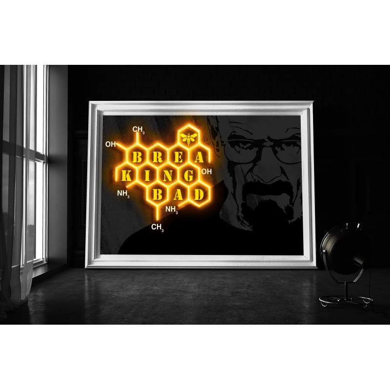 cuadro decorativo en vinilo y neon led, by lightsandwires cuadro decorativo en vinilo y neon led, by lightsandwires