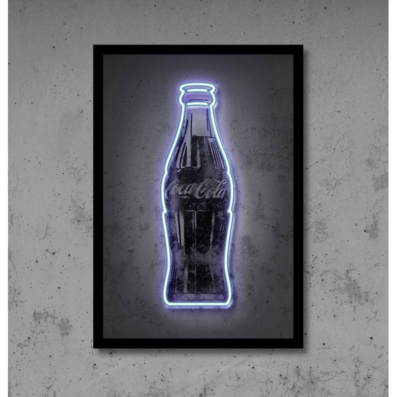 Neon art con vinilo impresión y neon led