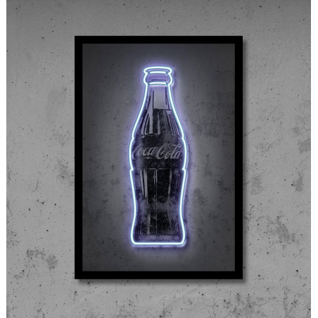 Neon art con vinilo impresión y neon led