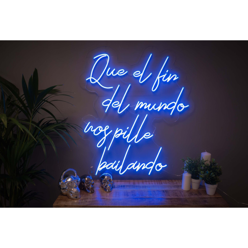 Carteles de neón led. Luces de neón "Que el fin del mundo te pille