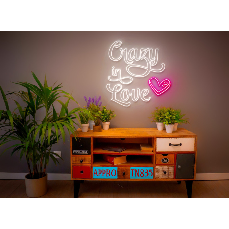 Carteles de Neón Led - Luces de neón "Crazy in love"