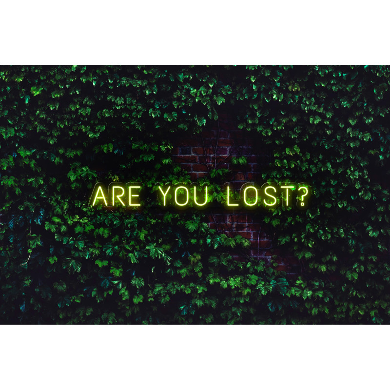 Carteles de Neón Led - Luces de neón "Are you lost?"