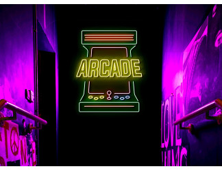 Carteles de Neón Led - Luces de neón "Maquina Arcade"