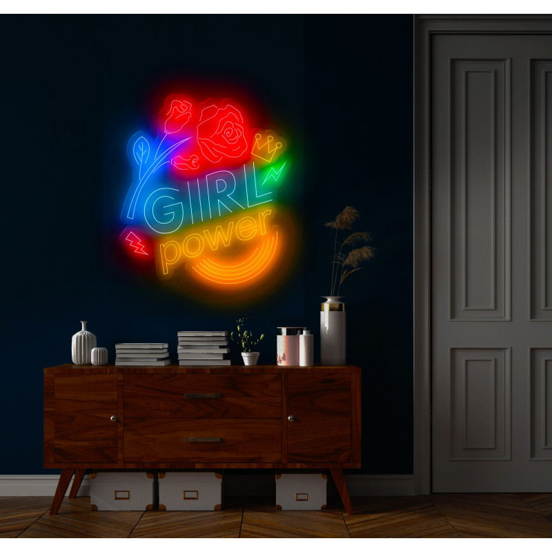 Carteles de Neón Led - Luces de neón "Girl Power "