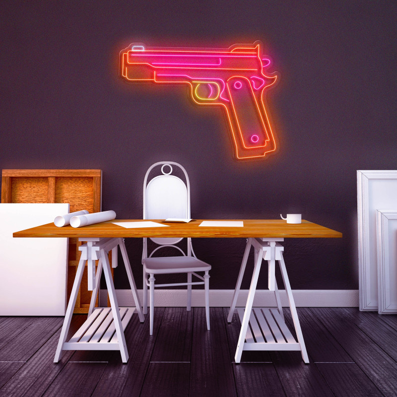 Carteles de Neón Led - Luces de neón "Pistola"