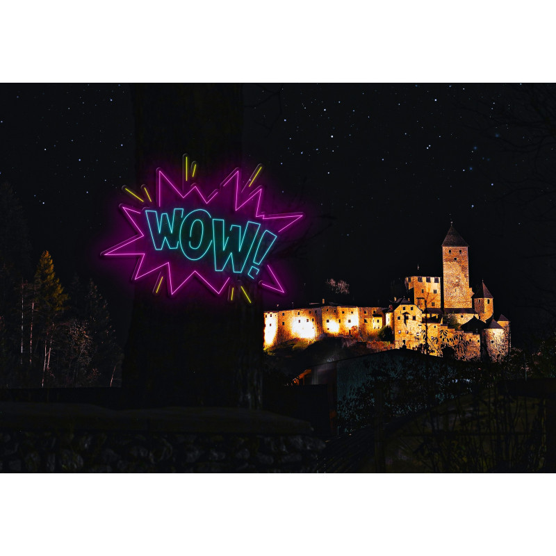 Carteles de Neón Led - Luces de neón "Wow"