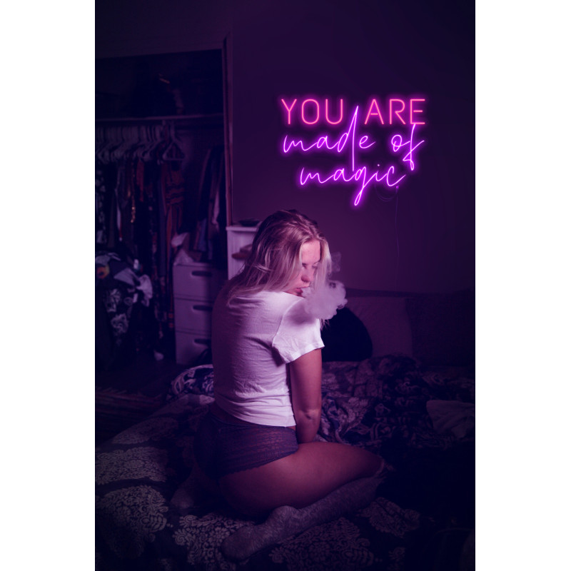 Carteles de Neón Led - Luces de neón "You are made of magic"