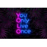 Carteles de Neón Led - Luces de neón "You Only Live Once"