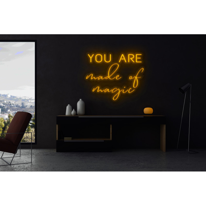 Carteles de Neón Led - Luces de neón "You are made of magic"
