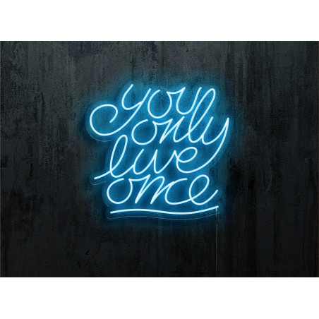 Rotulos de neón LED - Luces de neón "You only live one"