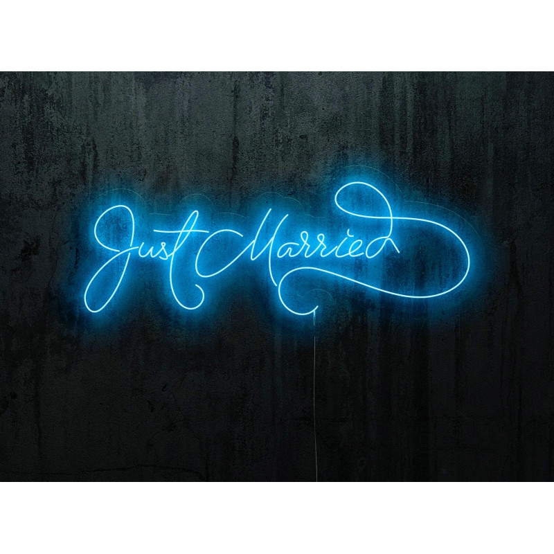 Carteles de neón LED - Luces de neón "Just maerried"