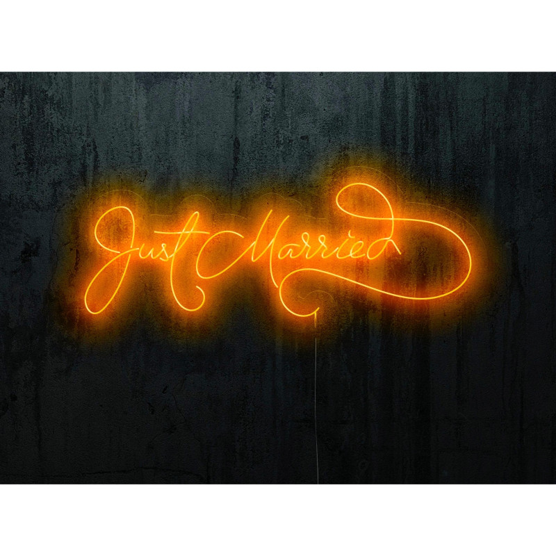 Carteles de neón LED - Luces de neón "Just maerried"