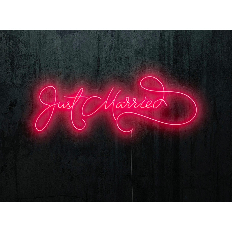 Carteles de neón LED - Luces de neón "Just maerried"