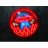 NEON LED OVNI, COLOR ROJO, BLANCO Y AZUL. LIGHTSANDWIRES