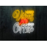 Carteles de Neón Led - Luces de neón "Good vibes and good coffee"