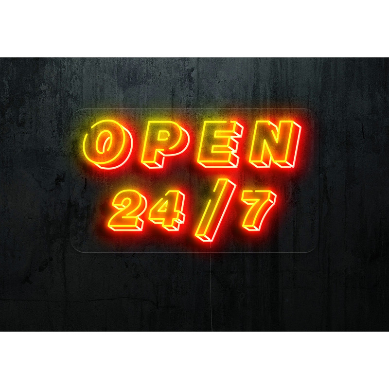 NEON LED OPEN 24, LIGHTSANDWIRES