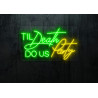 Carteles de neón LED - Luces de neón "Til deadth dous party"